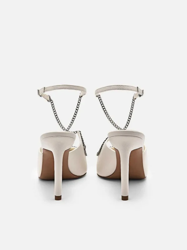 Lia Leather Heel Pumps<PEDRO Shop