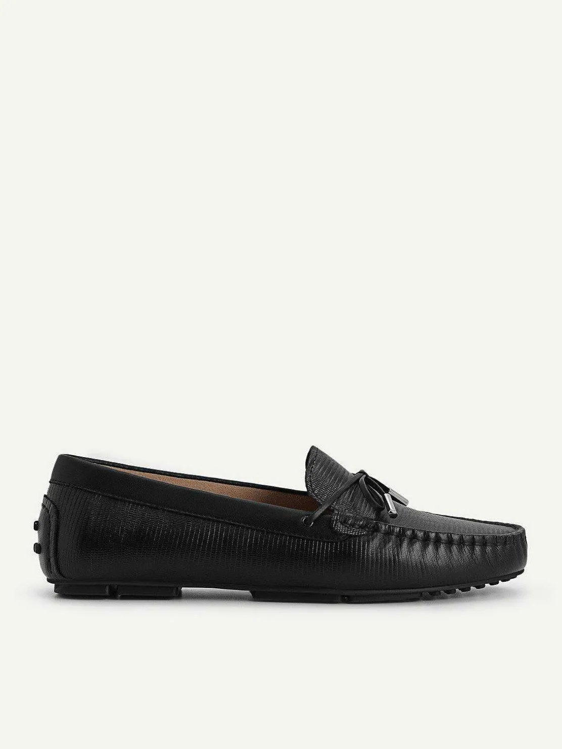 lizardeffect_leather_bow__0-1.webp Lizard-Effect Leather Bow Driving Shoes<PEDRO Flash Sale