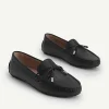 lizardeffect_leather_bow__2-1.webp Lizard-Effect Leather Bow Driving Shoes<PEDRO Flash Sale