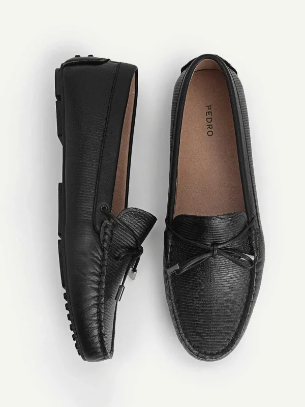 lizardeffect_leather_bow__3-1.webp Lizard-Effect Leather Bow Driving Shoes<PEDRO Flash Sale