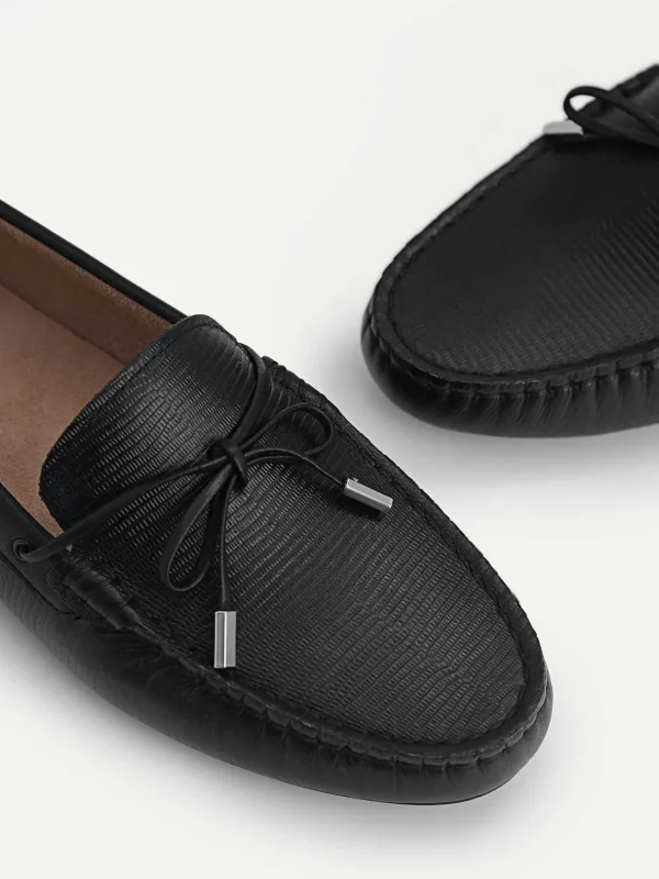 lizardeffect_leather_bow__4-1.webp Lizard-Effect Leather Bow Driving Shoes<PEDRO Flash Sale