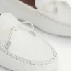 Lizard-Effect Leather Bow Driving Shoes<PEDRO Sale