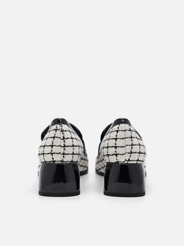 maggie_leather_tweed_loaf_0.webp Maggie Leather Tweed Loafers<PEDRO Flash Sale