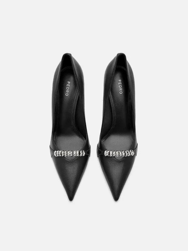 Mia Leather Heel Pumps<PEDRO Shop