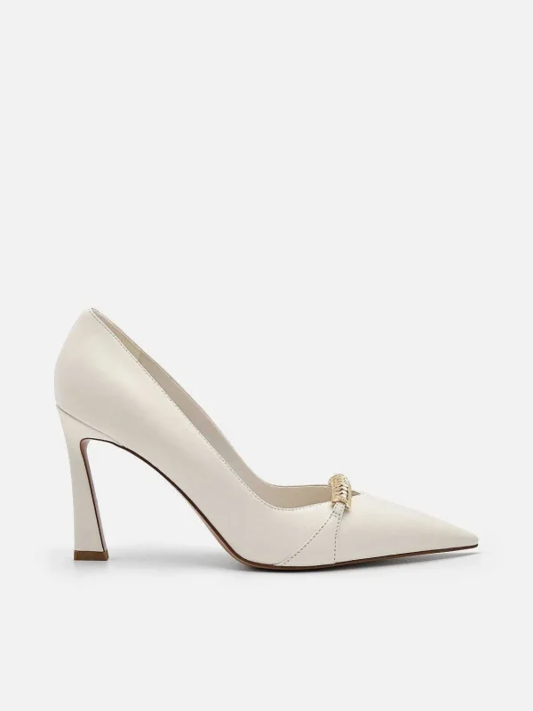 Mia Leather Heel Pumps<PEDRO Best