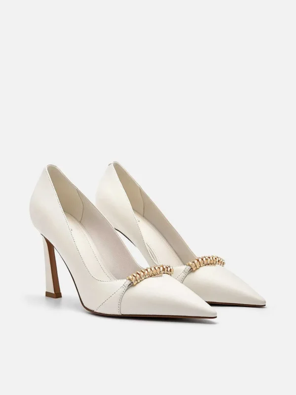 Mia Leather Heel Pumps<PEDRO Best