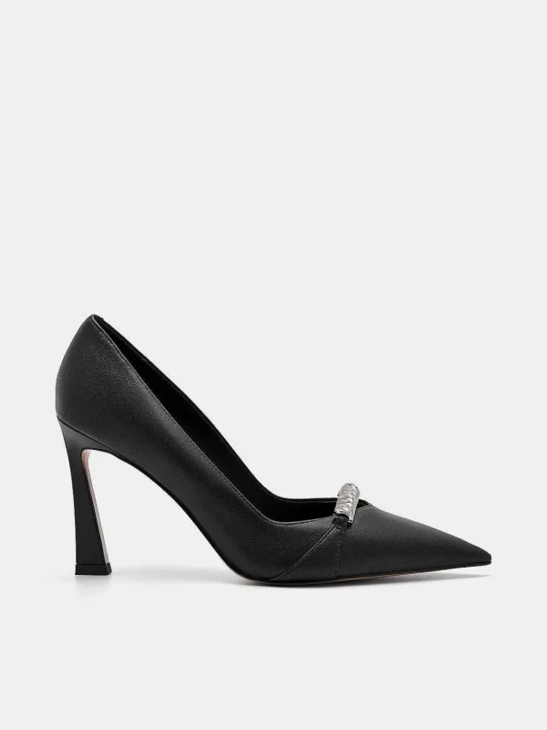 Mia Leather Heel Pumps<PEDRO Shop