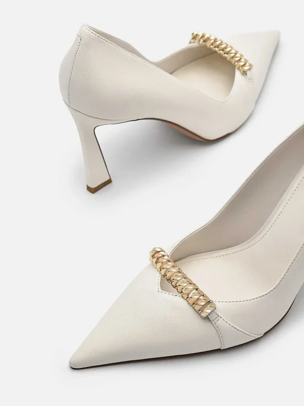 Mia Leather Heel Pumps<PEDRO Best