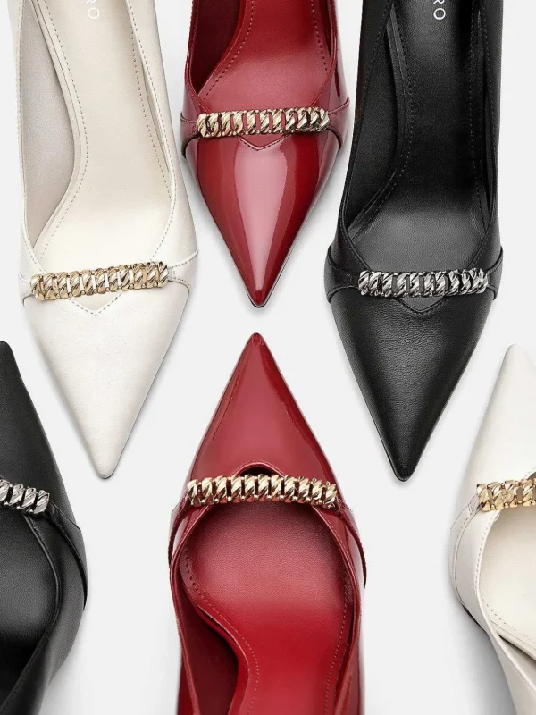 Mia Leather Heel Pumps<PEDRO Best