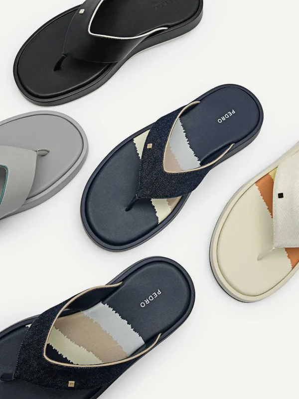 Microfiber Thong Sandals<PEDRO Shop