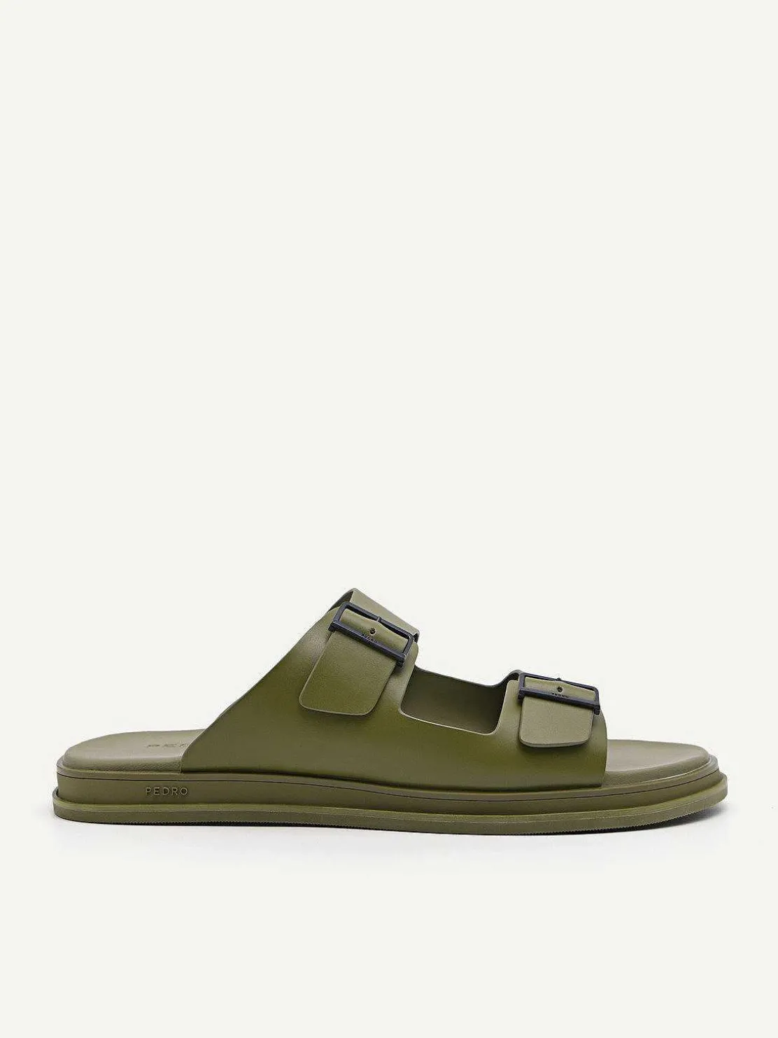 Monochrome Double Strap Slide Sandals<PEDRO Clearance