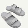 monochrome_double_strap_s_2-1.webp Monochrome Double Strap Slide Sandals<PEDRO Fashion