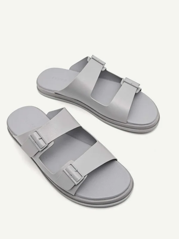 monochrome_double_strap_s_2-1.webp Monochrome Double Strap Slide Sandals<PEDRO Fashion