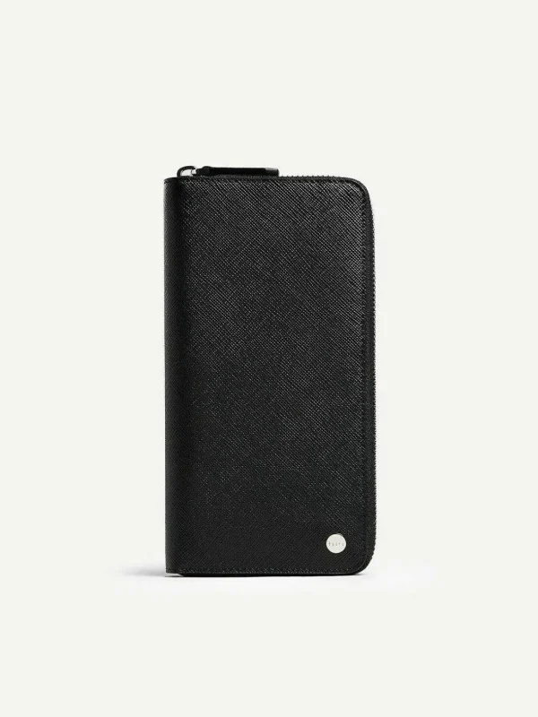 oliver_embossed_leather_z_1-1.webp Oliver Embossed Leather Zip-Around Wallet<PEDRO Sale