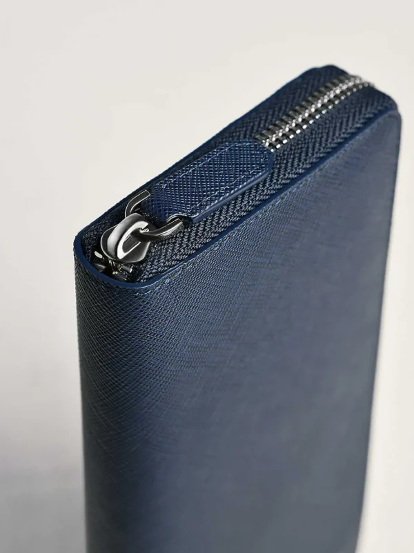 oliver_embossed_leather_z_5.webp Oliver Embossed Leather Zip-Around Wallet<PEDRO New