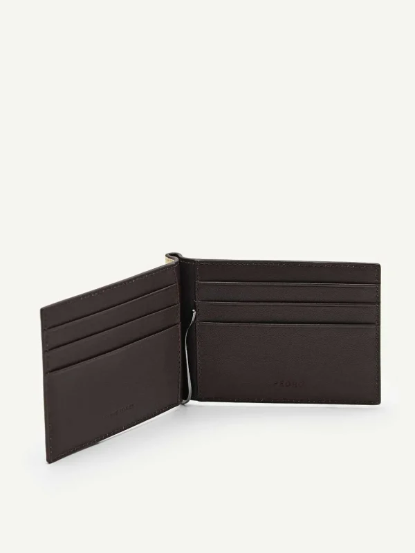 Oliver Leather Bi-Fold Money Clip Cardholder<PEDRO Cheap