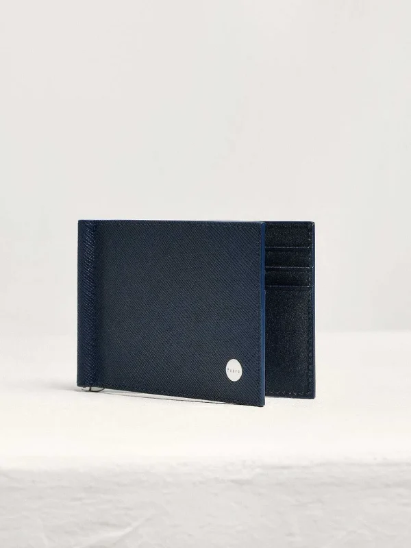 Oliver Leather Bi-Fold Money Clip Cardholder<PEDRO Cheap