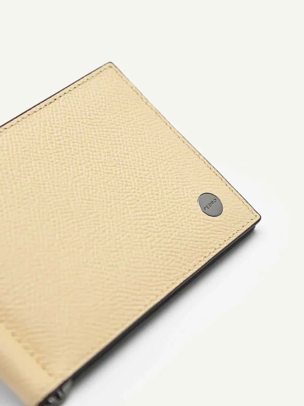 Oliver Leather Bi-Fold Money Clip Cardholder<PEDRO Cheap