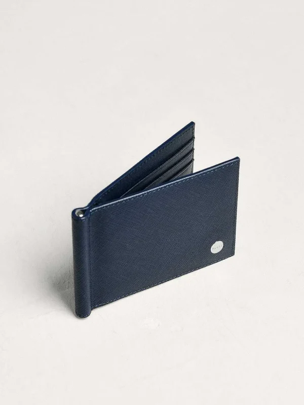 Oliver Leather Bi-Fold Money Clip Cardholder<PEDRO Cheap