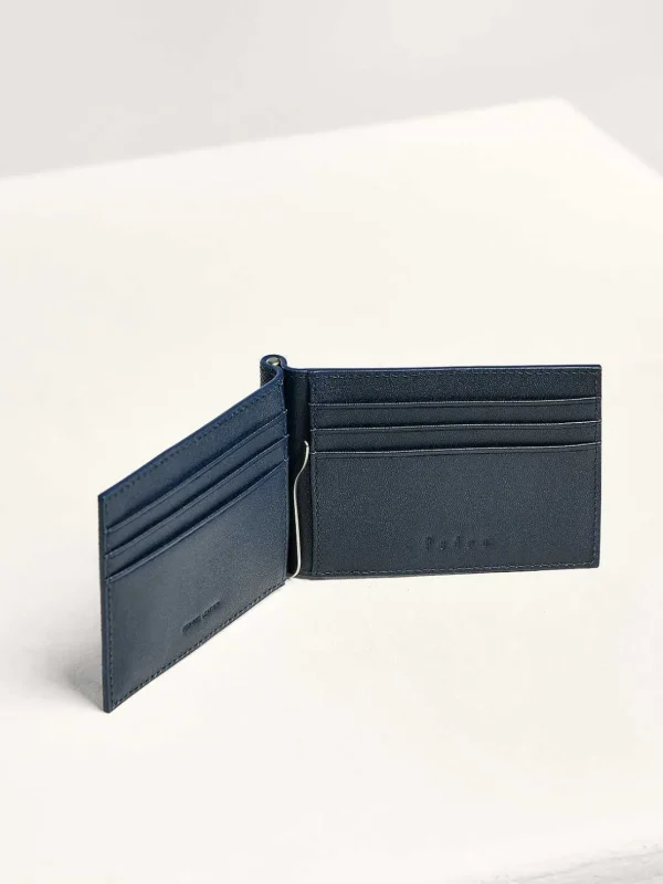 Oliver Leather Bi-Fold Money Clip Cardholder<PEDRO Cheap