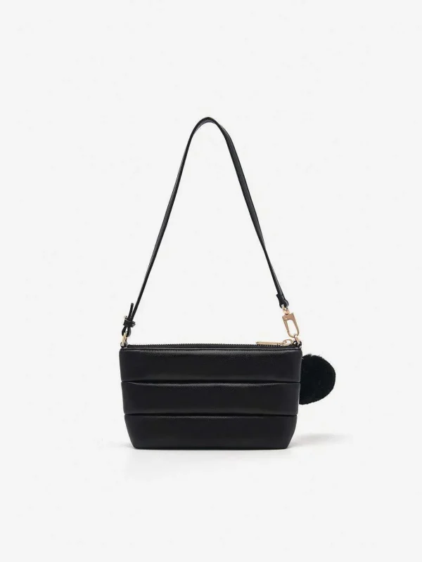 Padded Pouch With Fur Charm<PEDRO Fashion