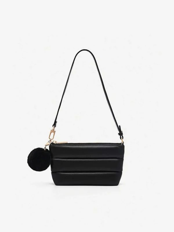 Padded Pouch With Fur Charm<PEDRO Fashion