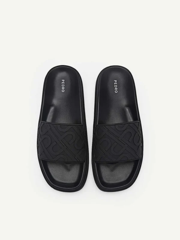 Icon Embossed Slide Sandals<PEDRO Discount