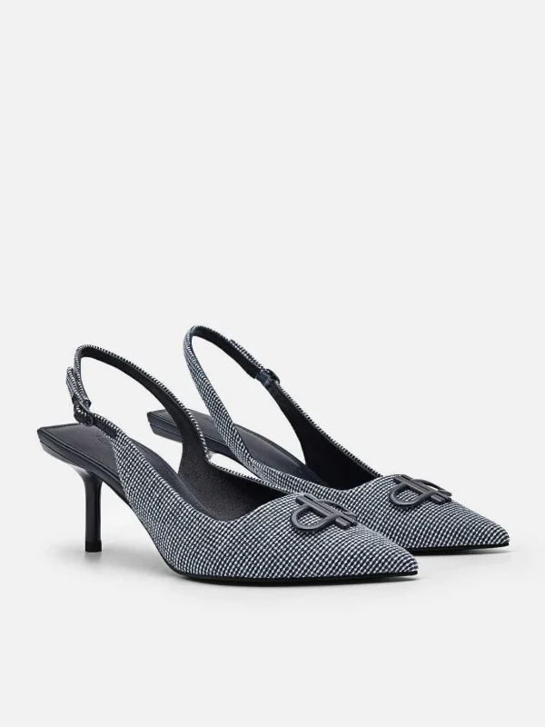 Icon Fabric Pointed Slingback Pumps<PEDRO Best Sale