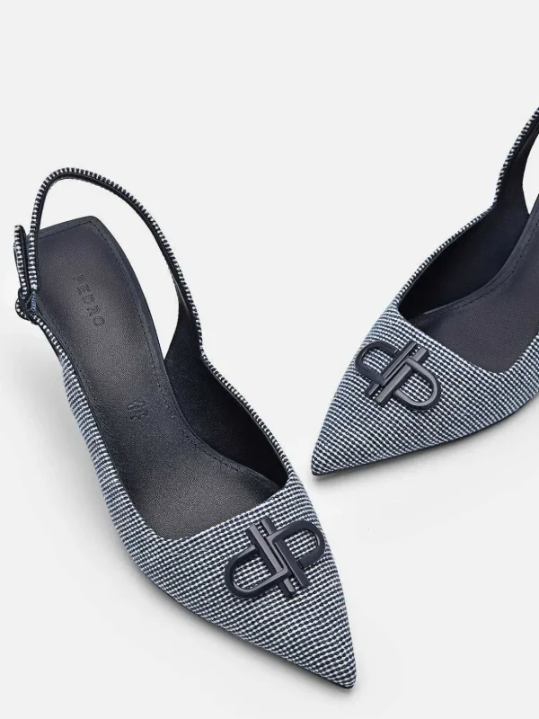 Icon Fabric Pointed Slingback Pumps<PEDRO Best Sale