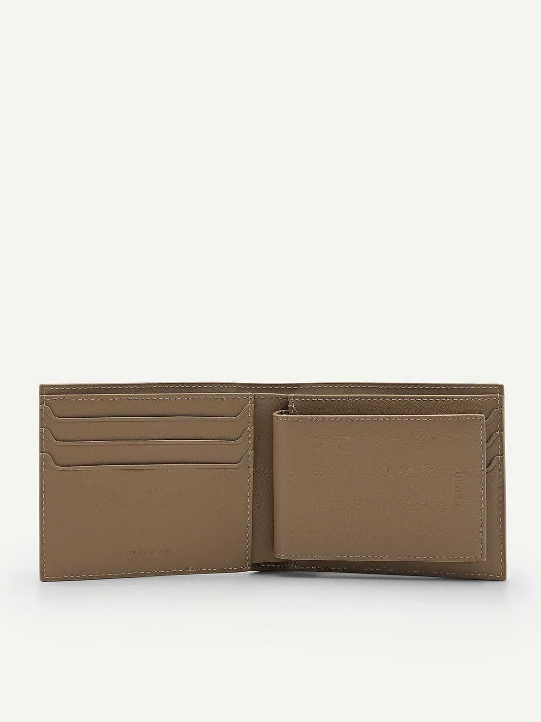pedro_icon_leather_bifold_0-4.webp Icon Leather Bi-Fold Wallet In Pixel<PEDRO Outlet