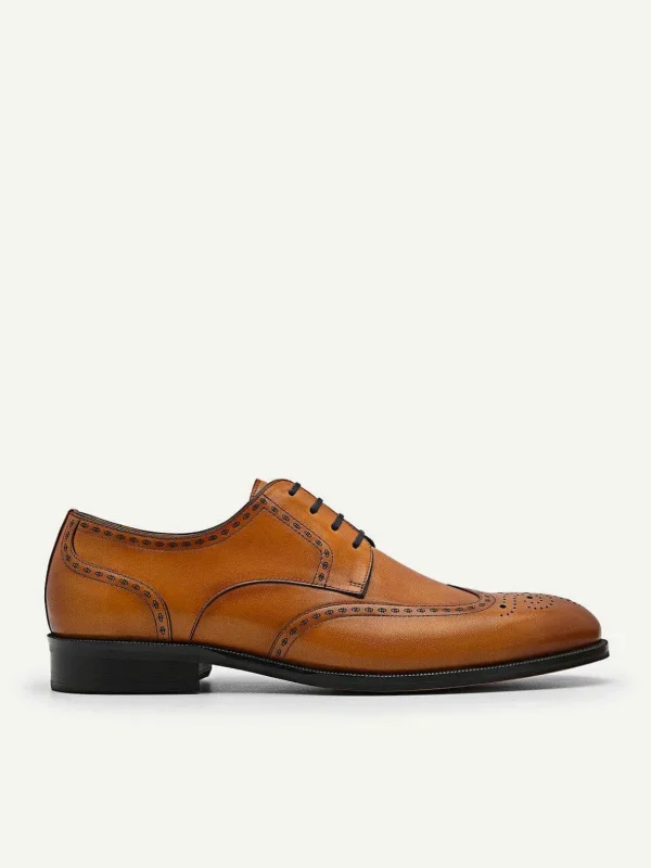 Icon Leather Brogue Derby Shoes<PEDRO Hot