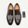 Icon Leather Brogue Derby Shoes<PEDRO Hot