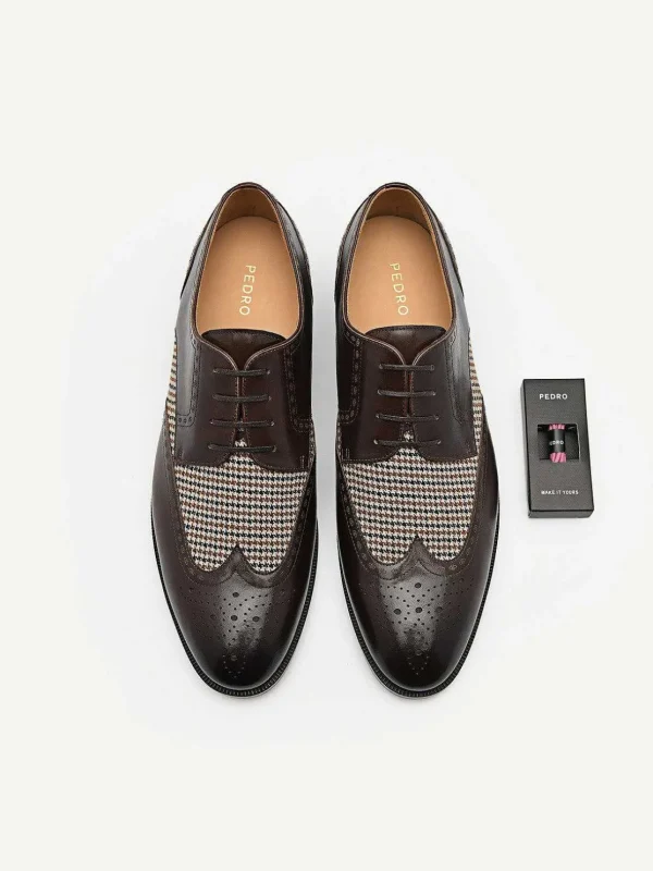 Icon Leather Brogue Derby Shoes<PEDRO Hot