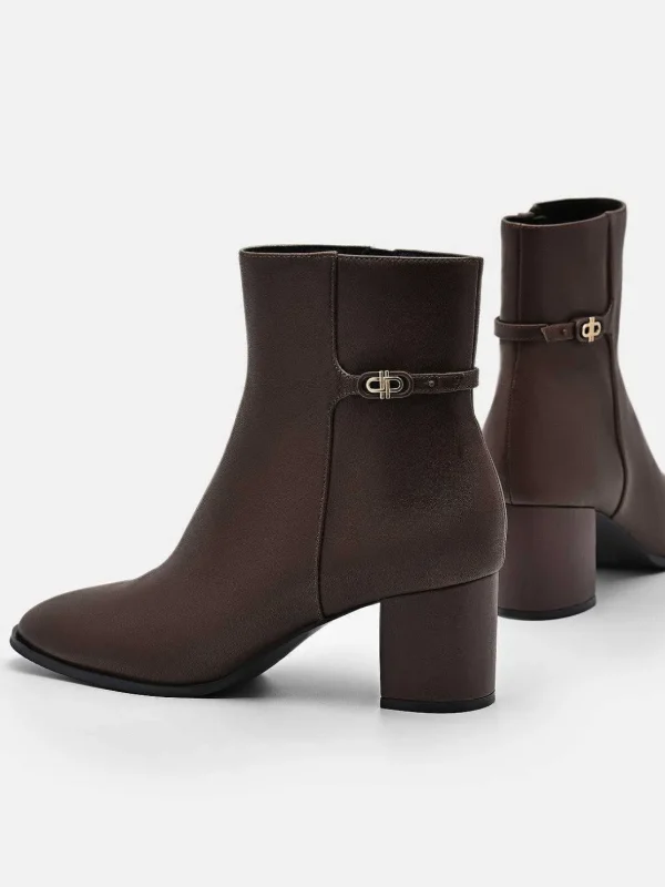 Icon Leather Heel Boots<PEDRO Fashion