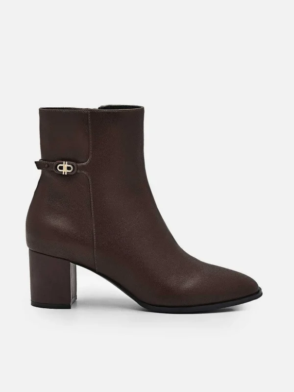 Icon Leather Heel Boots<PEDRO Fashion