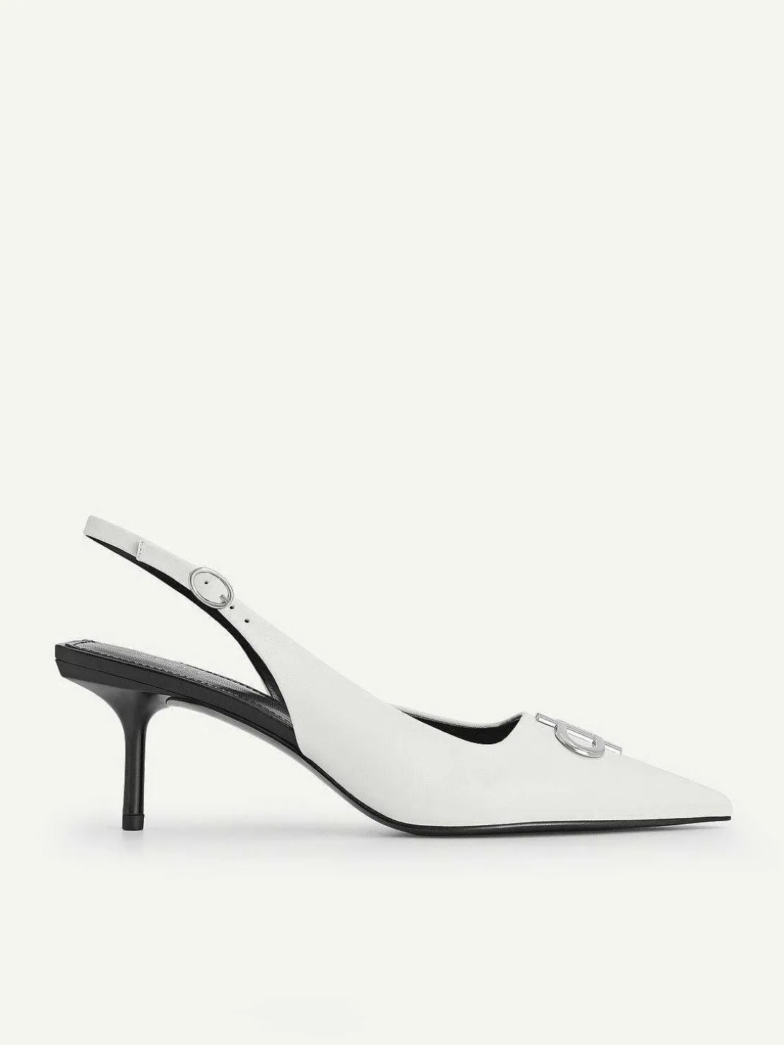 pedro_icon_leather_pointe_0.webp Icon Leather Pointed Slingback Pumps<PEDRO Outlet