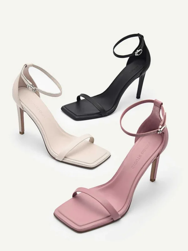 Studio Donna Leather Heels<PEDRO Best Sale