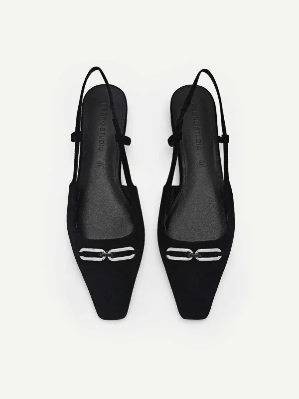 Studio Kate Leather Ballerina Flats<PEDRO Cheap