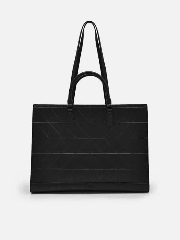 pedro_studio_leather_pixe_3-1.webp Studio Leather Pixel Tote Bag<PEDRO Store