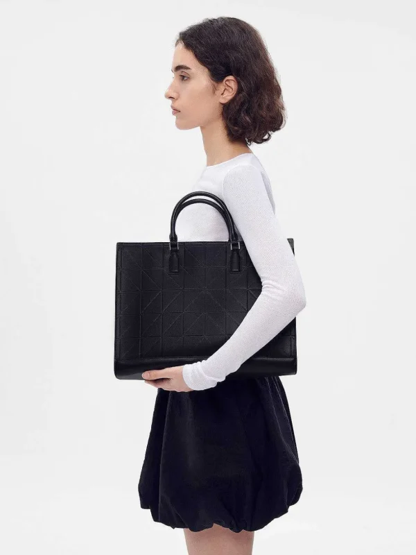 pedro_studio_leather_pixe_5-1.webp Studio Leather Pixel Tote Bag<PEDRO Store