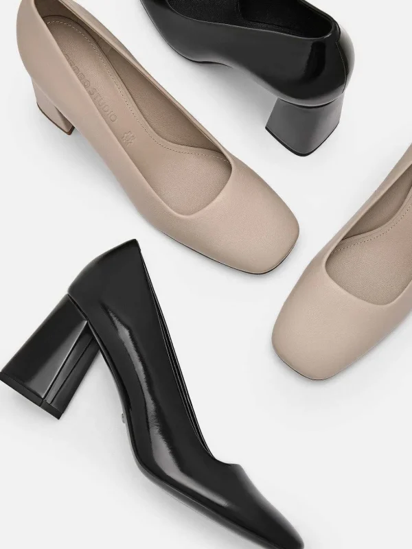 pedro_studio_marie_leathe_5-1.webp Studio Marie Leather Heel Pumps<PEDRO Fashion
