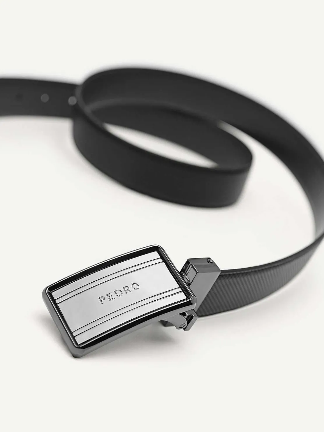 reversible_embossed_leath_0.webp Reversible Embossed Leather Tang Belt<PEDRO Outlet