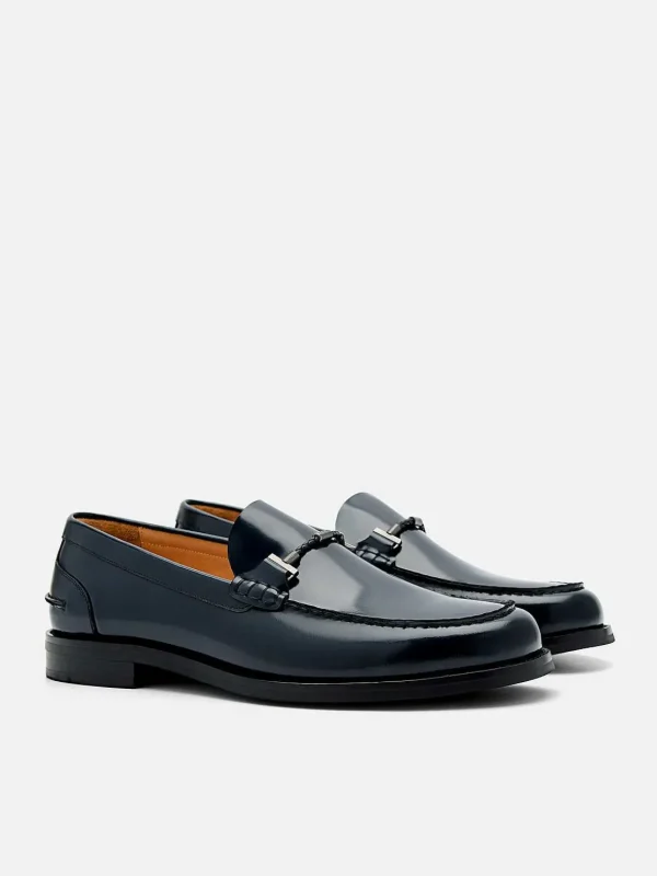 Robert Leather Horsebit Loafers<PEDRO Flash Sale