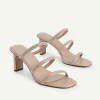 Strappy Heel Lizard-Effect Sandals<PEDRO Sale