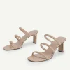 Strappy Heel Lizard-Effect Sandals<PEDRO Sale