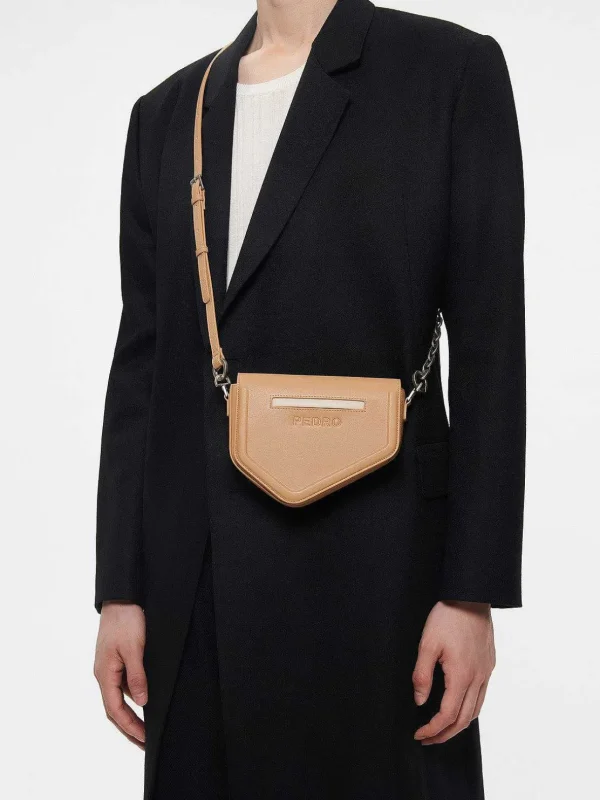 taper_leather_mini_sling__4.webp Taper Leather Mini Sling Bag<PEDRO Sale