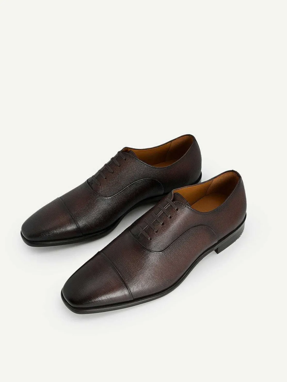 Textured Leather Oxford Shoes<PEDRO Cheap