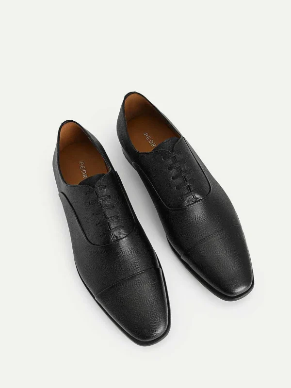 textured_leather_oxford_s_4-1.webp Textured Leather Oxford Shoes<PEDRO Clearance