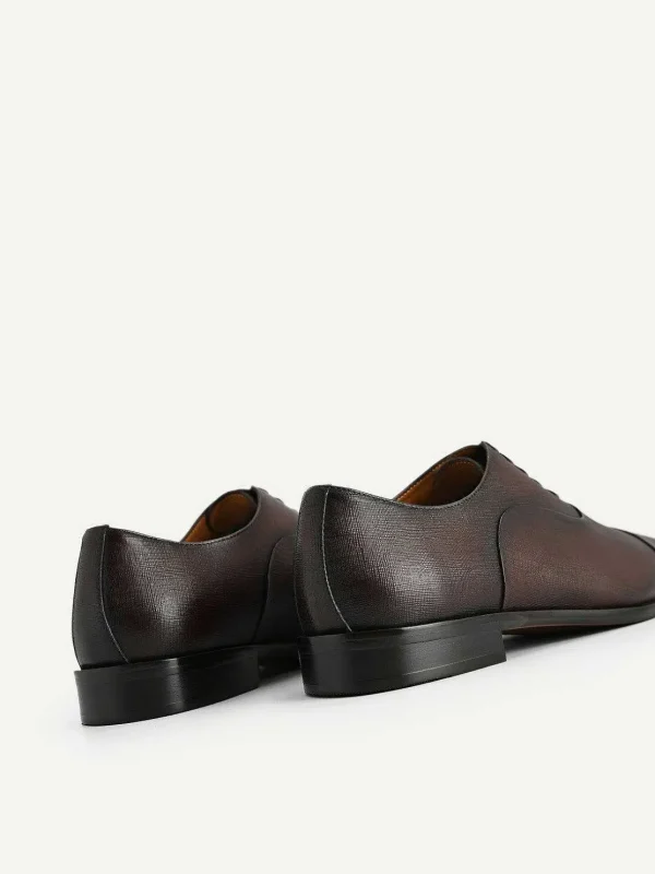 Textured Leather Oxford Shoes<PEDRO Cheap