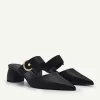 Yasmin Leather Heel Mules<PEDRO Discount